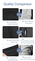 Chaussettes de compression pour hommes avec manches de football en spandex pour le cyclisme et l'été