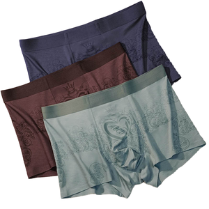 Calzoncillos bóxer CELINNE para hombre, de corte medio, estampados, de algodón suave con spandex, transpirables, de punto. - Product Image 1