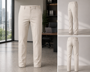 OME Hot Sale Spring Summer Loose Straight Casual Mid Waist Middle Aged <b>Mens</b> <b>Stretch</b> Elastic Trousers for <b>Men</b> - Product Image 4