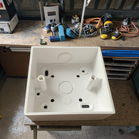 Boîte de commutation murale double prise EU de type 86, étanche IP65, en ABS et PVC, montage en surface, interrupteur électrique principal, boîte de raccordement, couleur personnalisée