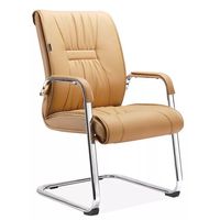 Chaise de bureau exécutive ergonomique en cuir Kilosit KL07 avec hauteur réglable et base à patins - Noir