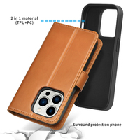 Magnétique 2 In1 Détachable PU Cuir Mobile Téléphone Sacs Portefeuille Flip Housse De Protection Cas pour IPhone 14 15 16 Pro Max 13 Pro Max