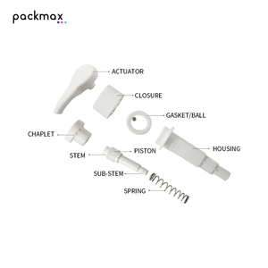 Tapa de perfil bajo, cola redonda, cabezal de bomba dosificadora de plástico PP de 38 dientes con rosca incorporada para acondicionador, champú y gel de ducha - Product Image 4