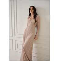 Nouveau design de robe longue pour femmes VERA EMB AURORA robe en dentelle robe de luxe ornée de dentelle Aurora vêtements de fête pour femmes du Vietnam