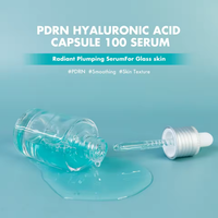 Sérum Visage Hydratant Anti-Rides Végétalien Bio aux Herbes PDRN Acide Hyaluronique 100% Pur 30ml avec Vitamine B5 (OEM)