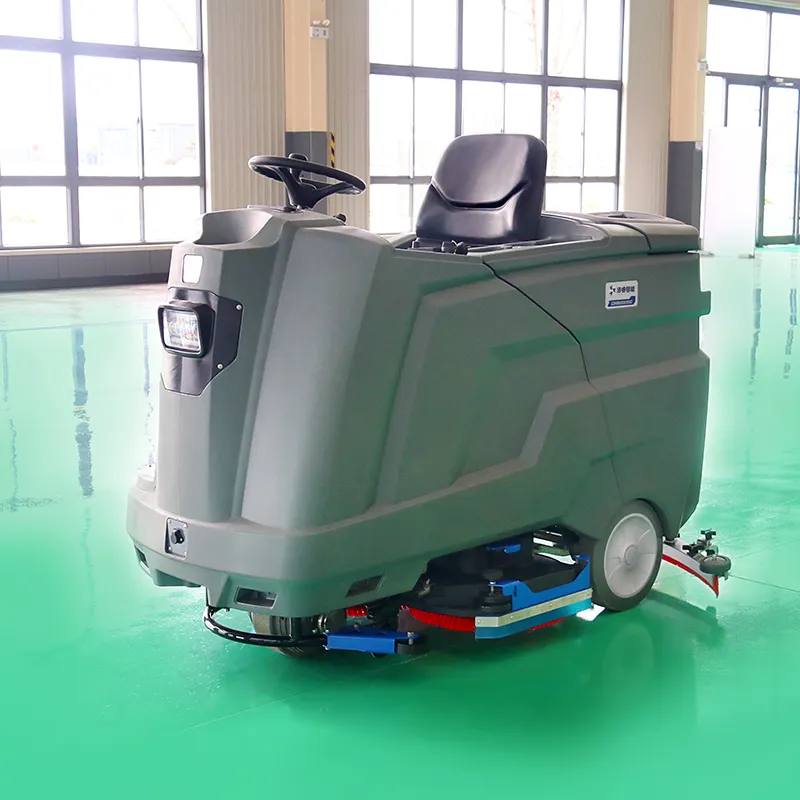 Industrial Ride on Floor Scrubber automatic floor cleaning machine industrial stone floor scrubber