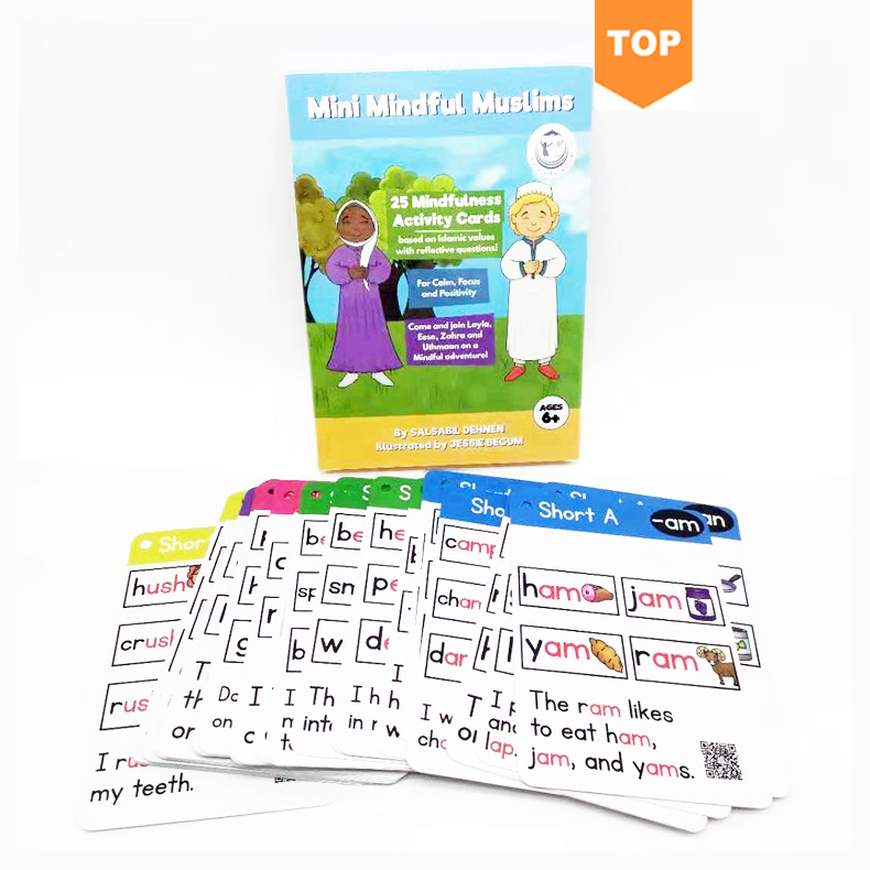 Пользовательские карты памяти, образовательные флэш-карты алфавита, АБС-зрение, слова, оптовая продажа, печатные флэш-карты для детей, образовательные