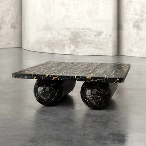 <span class=keywords><strong>Table</strong></span> <span class=keywords><strong>basse</strong></span> moderne en marbre <span class=keywords><strong>noir</strong></span> <span class=keywords><strong>et</strong></span> or Nero Portoro avec finition polie pour appartements <span class=keywords><strong>et</strong></span> studios de <span class=keywords><strong>design</strong></span> minimalistes - Product Image 3