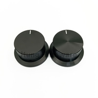Potentiomètre électronique rotatif en aluminium avec bouton en forme de cloche de 6 mm, bouton de commande électronique