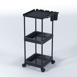 X106-1ยืดผม<span class=keywords><strong>3</strong></span>ชั้นถาดรถเข็นสำหรับช่างทำผมรถเข็นสำหรับร้านเสริมสวย - Product Image 4