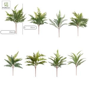 بسعر الجملة نبات سرخس صناعي ناعم بلاستيك محاكاة خضرة خضراء بأوراق ثلجية للاستخدام في الهواء الطلق للمناسبات المنزلية - Product Image 3