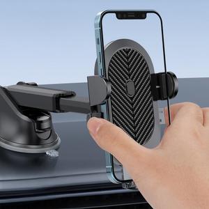 Support de téléphone de voiture flexible 2-en-1 en ABS avec fixation adhésive puissante pour tableau de bord, compatible iPad, noir, stable et sécurisé - Product Image 3