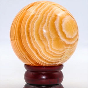 8-8.5cm Yellow Iceland <b>Crystal</b> <b>Sphere</b> Gemstone Gift Real Healing <b>Crystals</b> Stones Gemstone Honey Yellow Calcite <b>Sphere</b> - Product Image 1