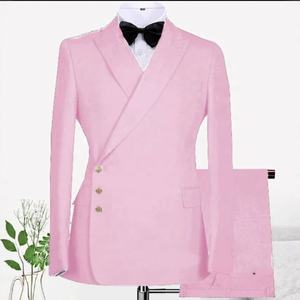 MOGU Erkek 2 Parça Tek Göğüslü Takım Elbise Slim Fit Smokin Blazer ve Pantolon Düğün Balo Mezuniyet Takımı - Product Image 3