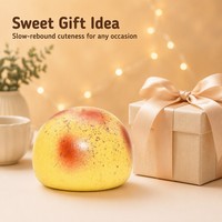 Bun Squishy Speelgoed Bouwstenen Klei Stressbal Handgemaakt Smiley Gezicht Langzaam Terugverende Fidget Grappig Cadeau Groothandel Fruit Stijl TPR
