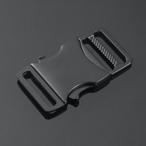 Side Release Buckle Zinc Alloy Black Durable For Bags Adjustable <b>Webbing</b> Hardware Accessory - Product Image 1