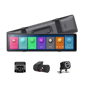 자동차 리뷰 미러 Dashcam 레코더 DVR 대시 보드 와이파이 1080P FHD 대시 카메라 ADAS Carplay