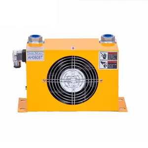 Intercambiador de calor refrigerado por aire de aluminio de alta calidad AH0608T Enfriador de aire hidráulico industrial Enfriador de aceite duradero