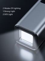 Charge rapide PD100W centrale électrique avec lampe de poche charge rapide 18000mAh batterie externe pour ordinateur portable avec câble rétractable et écran TFT