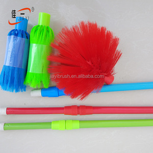 Plumero o limpiador de tela de araña de plástico, palo de hierro extensible retráctil, ventilador de techo, cepillo de limpieza de esquinas - Product Image 1
