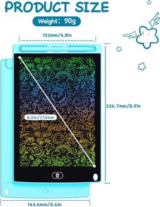 Tablette d'écriture électronique portable ultra-fine LCD 8,5 pouces pour enfants - Bloc-notes - Product Image 5