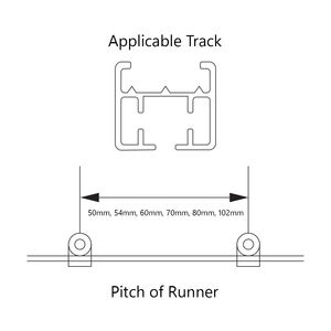 Accesorios Modernos para el Hogar Inteligente de Plástico al por Mayor, Rieles Deslizantes con Ruedas, Rodillos en Forma de S, Deslizadores de Ondas, Correderas Eléctricas - Product Image 3