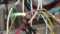 Oxygène hydrogène flamme brun gaz soudeur machine
