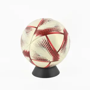 Ballon de Football de taille officielle entièrement personnalisé, ballon de Football professionnel en cuir laminé sur mesure