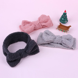 Großhandel Neugeborene Hochwertige Baby Herbst und Winter Kinder Kopf bedeckung Großer Bogen Doppels chicht Kinder Stirnband - Product Image 3