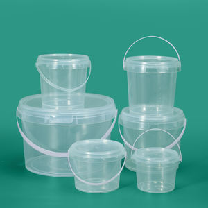 Cubetas de Plástico Transparente de 1 Litro para Agua, de Grado Alimenticio, con Tapa de Anillo, Ecológicas, Venta al Por Mayor - Product Image 2