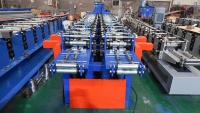 Machine de formage à froid de profilés en acier galvanisé C/Z/U et de poutrelles, à commande PLC automatique et entraînement par engrenages