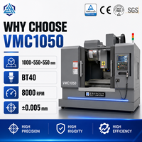 Centro de Mecanizado Vertical CNC VMC1050 BT40, Fresadora de Alta Precisión, Directo de Fábrica para Piezas de Automóviles y Moldes