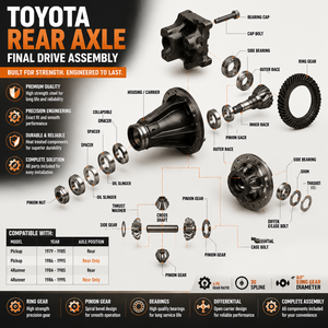 41110-0K012 41110-0KC40 Conjunto de Diferencial Hilux Vigo 12x43, Engranaje de Anillo Diferencial Trasero para Toyota Hiace HILUX Vigo Fortuner - Product Image 2