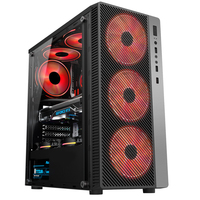 AntarcChill Hot Selling Gaming Pc case Front Tempered Glass Wholesale Empty Computer Cabinet Mid Tower ATX case