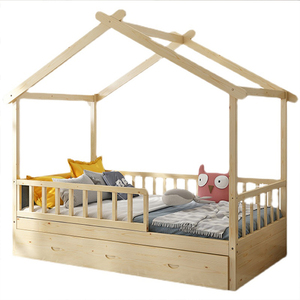 Letto <span class=keywords><strong>Montessori</strong></span> casa singola per bambini letto per bambini in legno massello di pino letto a castello per bambini in legno - Product Image 5