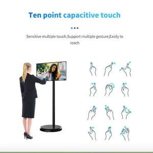 Televisor Inteligente Portátil LED de 22 Pulgadas con Pantalla Táctil, Batería, Android 13, 4K, 60Hz e <span class=keywords><strong>Internet</strong></span> - Product Image 1