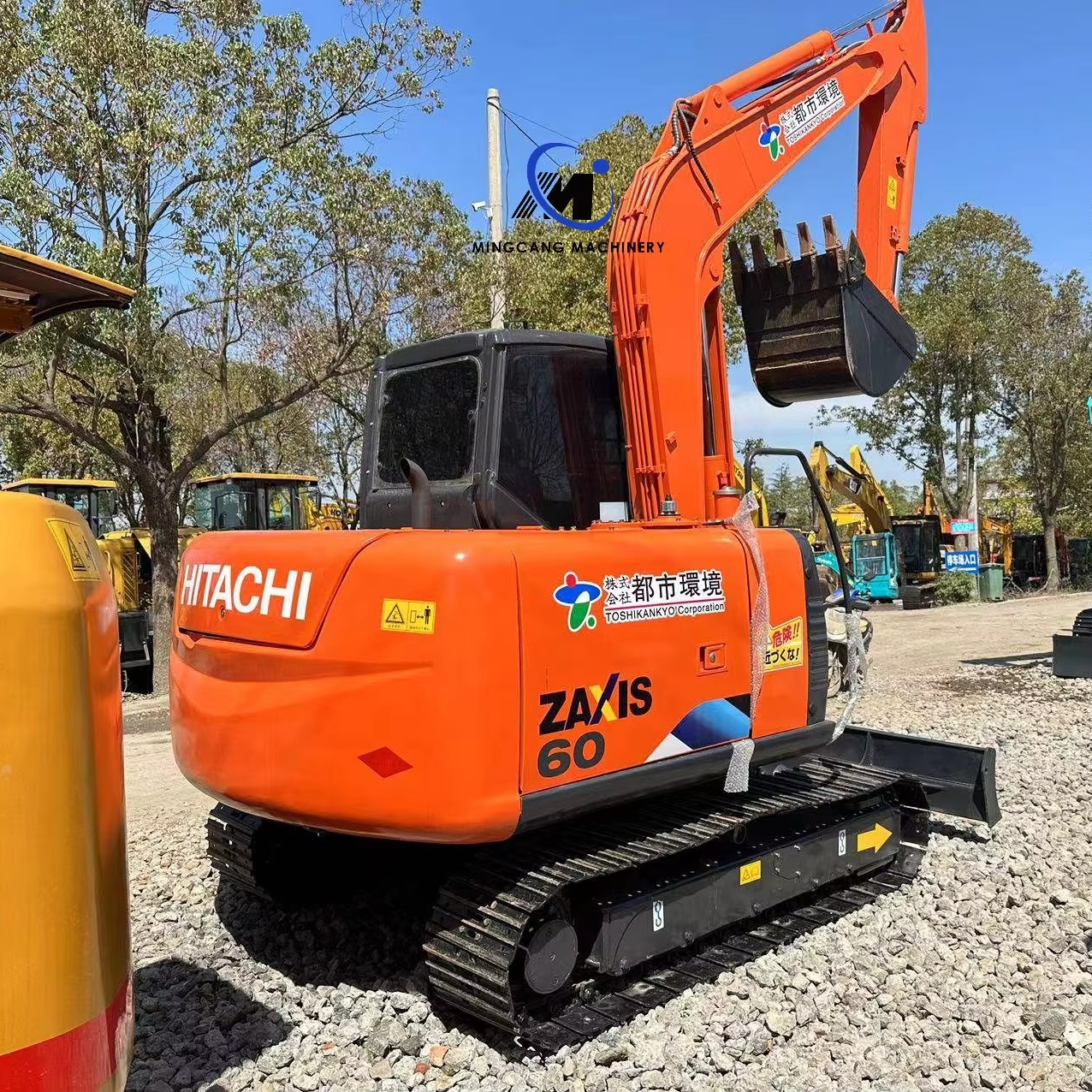 Хит продаж, 6-тонные Подержанные мини-экскаваторы Hitachi, Гусеничные Гидравлические землеройные машины, экскаваторная машина Hitachi ZX60 для продажи