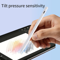 Stylet pour iPad Pro Air Mini, crayon actif rechargeable avec détection d'inclinaison et rejet de la paume, batterie 10H, certifié CE FCC RoHS, vente en gros