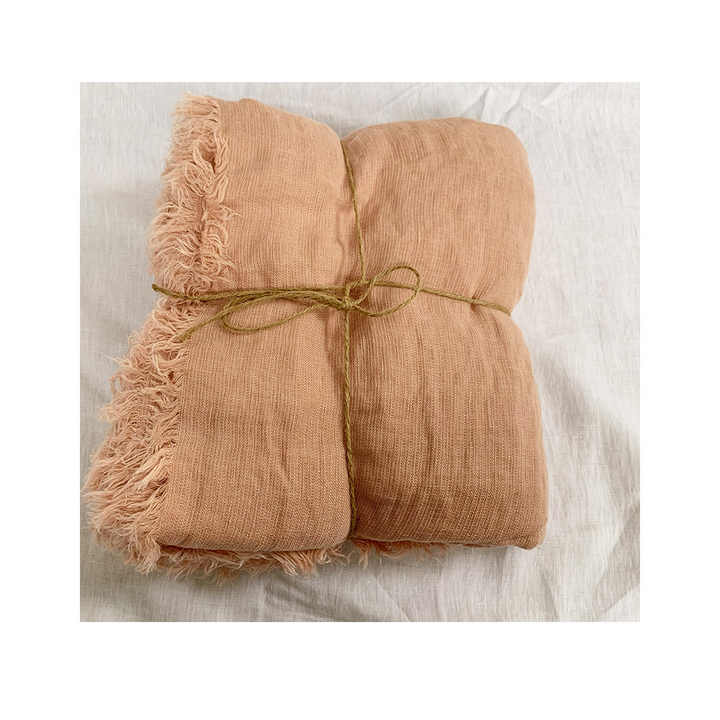 European High Quality Double Layer Heavy 100 Linen Fabric Flax Linen