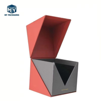 Boîtes cadeaux rigides magnétiques noires recyclables pour bijoux, montres et lunettes, avec logo personnalisé, doublées d'éponge, en carton.