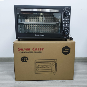 Forno Elettrico a Convezione Automatico da 48L <span class=keywords><strong>in</strong></span> Alluminio per Uso Domestico, per Cuocere Crostate, Bistecche, Pizza, Ideale per Esterni e Auto - Product Image 3