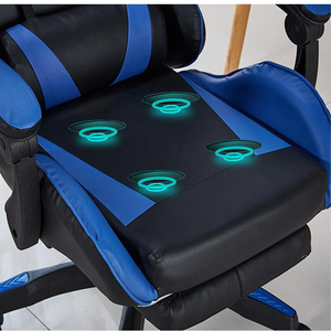 Chaise de bureau ergonomique et pivotante pour <span class=keywords><strong>gamer</strong></span>, avec dossier réglable et accoudoirs – Mobilier de salle à manger abordable - Product Image 5