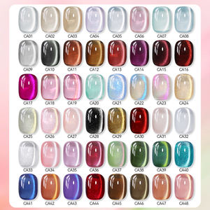 UR SUGAR 15ml Nueva Llegada 48 Colores Esmalte de Uñas en Gel Ojo de Gato con Cuentas de Cristal OEM Brillo Gel Ojo de Gato para Arte de Uñas - Product Image 2