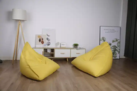 Canapé surdimensionné de chaise de pouf de jeu de triangle de pouf de salon avec le remplissage
