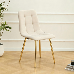 <span class=keywords><strong>Chaise</strong></span> de salle à manger moderne de luxe, stable, en acier inoxydable, avec revêtement en velours, pour restaurant, maison, appartement, hôtel, mariage - Product Image 3