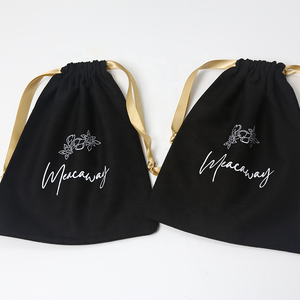 Bán buôn tùy chỉnh không có logo in vải cotton dây rút giày chuỗi quà tặng túi bụi túi bao gồm cho túi xách - Product Image 5