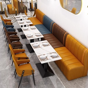 Meubles <span class=keywords><strong>de</strong></span> restaurant <span class=keywords><strong>de</strong></span> luxe MY, canapé, table et <span class=keywords><strong>chaises</strong></span>, bar mural, hôtel, restaurant, table et <span class=keywords><strong>chaises</strong></span>, usine - Product Image 4