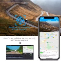Caméra embarquée double JC261P 4G ADAS avec moniteur à distance, vidéo en direct, GPS, vision nocturne 1080P, enregistrement d'événements, SOS et application