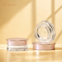 Bouteille en plastique cosmétique OEM 5g AS, flacon vide pour crème, emballage, conteneur de forme triangulaire pour masque pour les lèvres