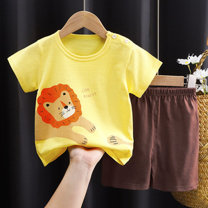 Completi Estivi per Ragazzi, Abbigliamento Casual per Bambini, Completo con Maglietta a Maniche Corte e Pantaloncini, Set Due Pezzi - Product Image 3